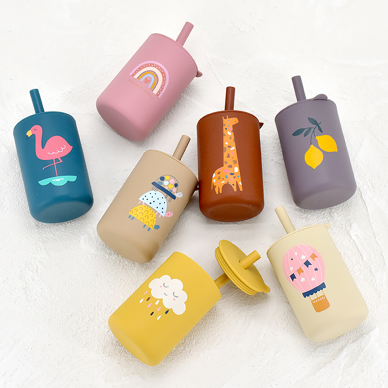 Food Snacks For Kids - Baby Silicone Sippy Cup Portable Storage