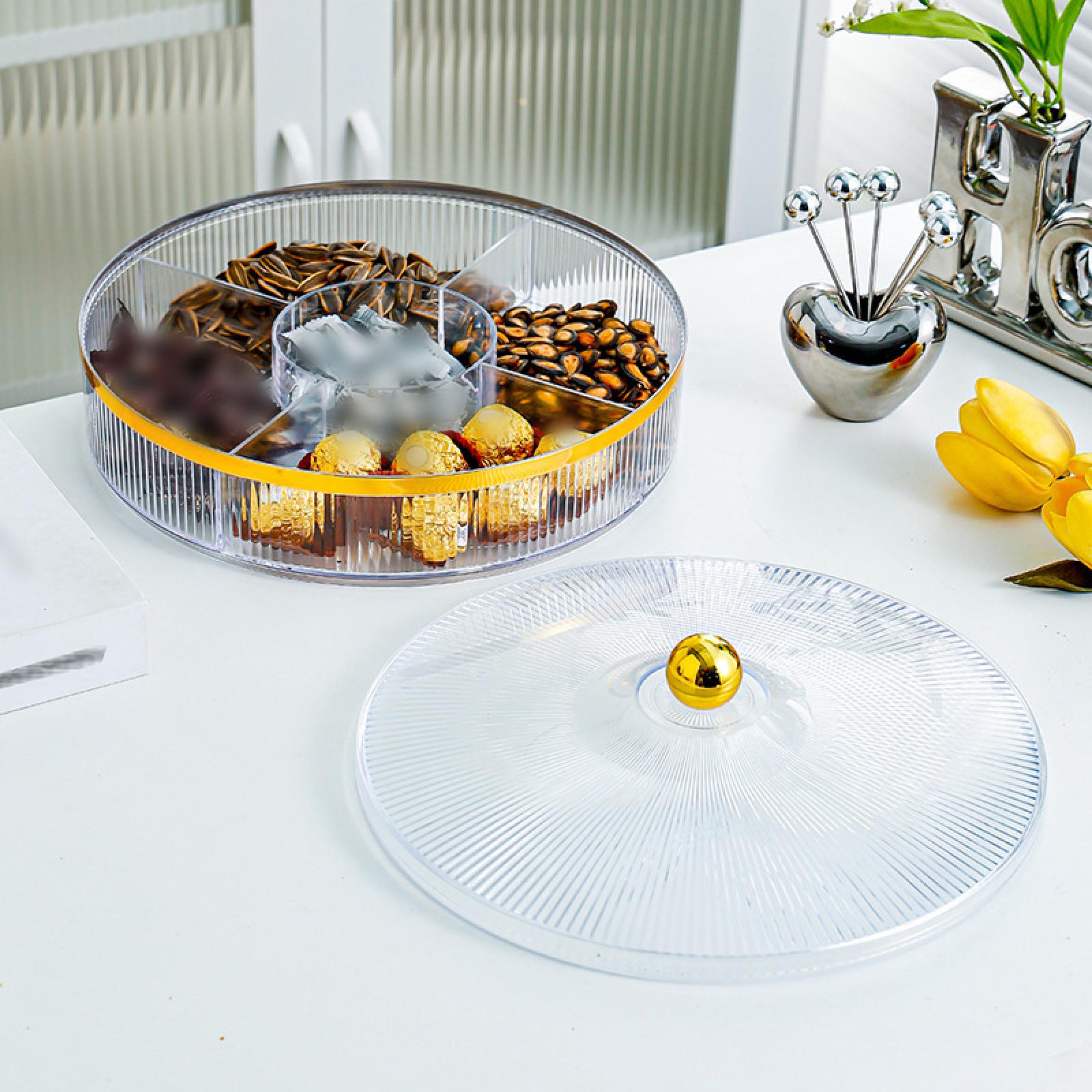 Food Sweet Snacks - Dried Fruit Holder Tray Decorative Divided