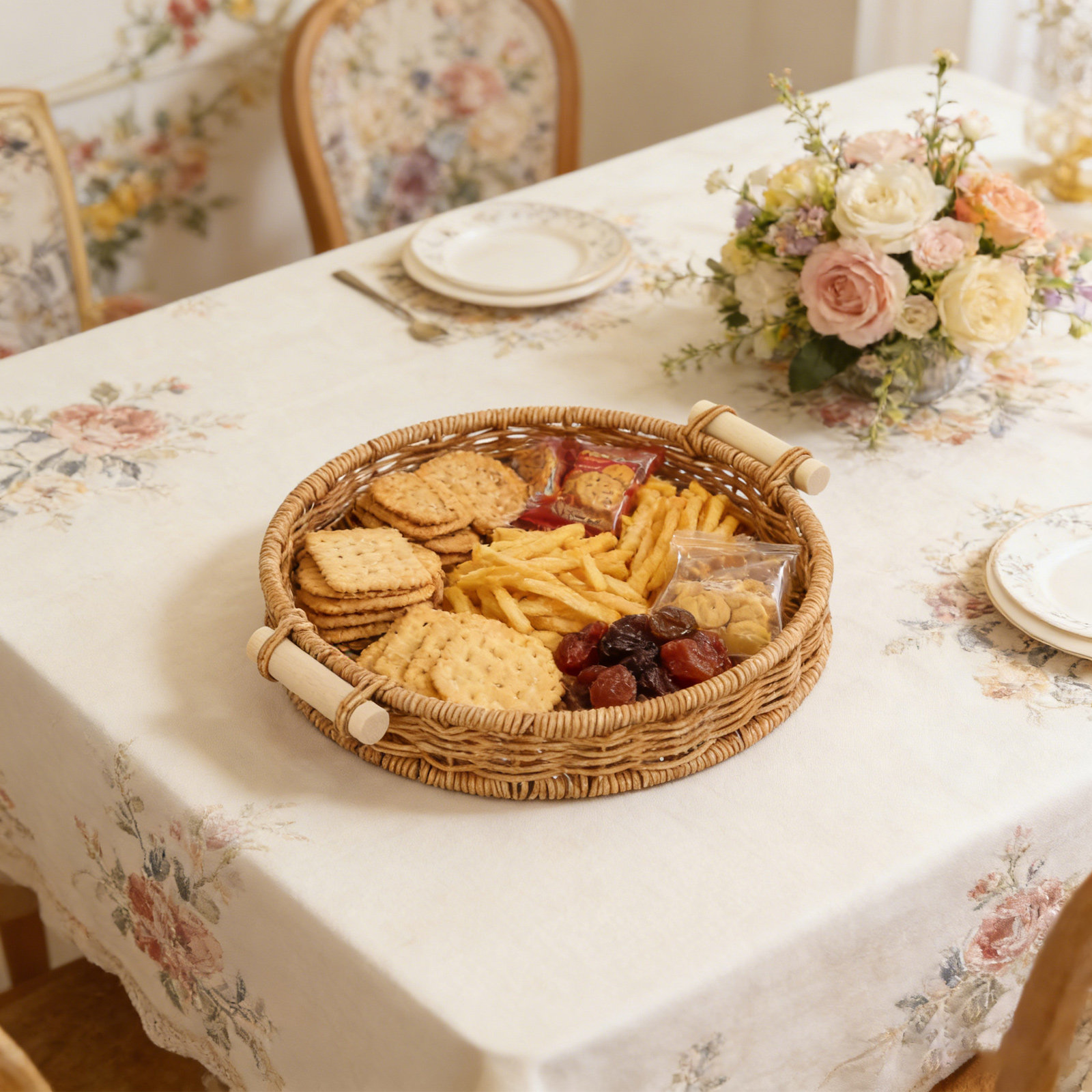 Imitation Rattan Bread Basket  - Food Drink Snacks review and price