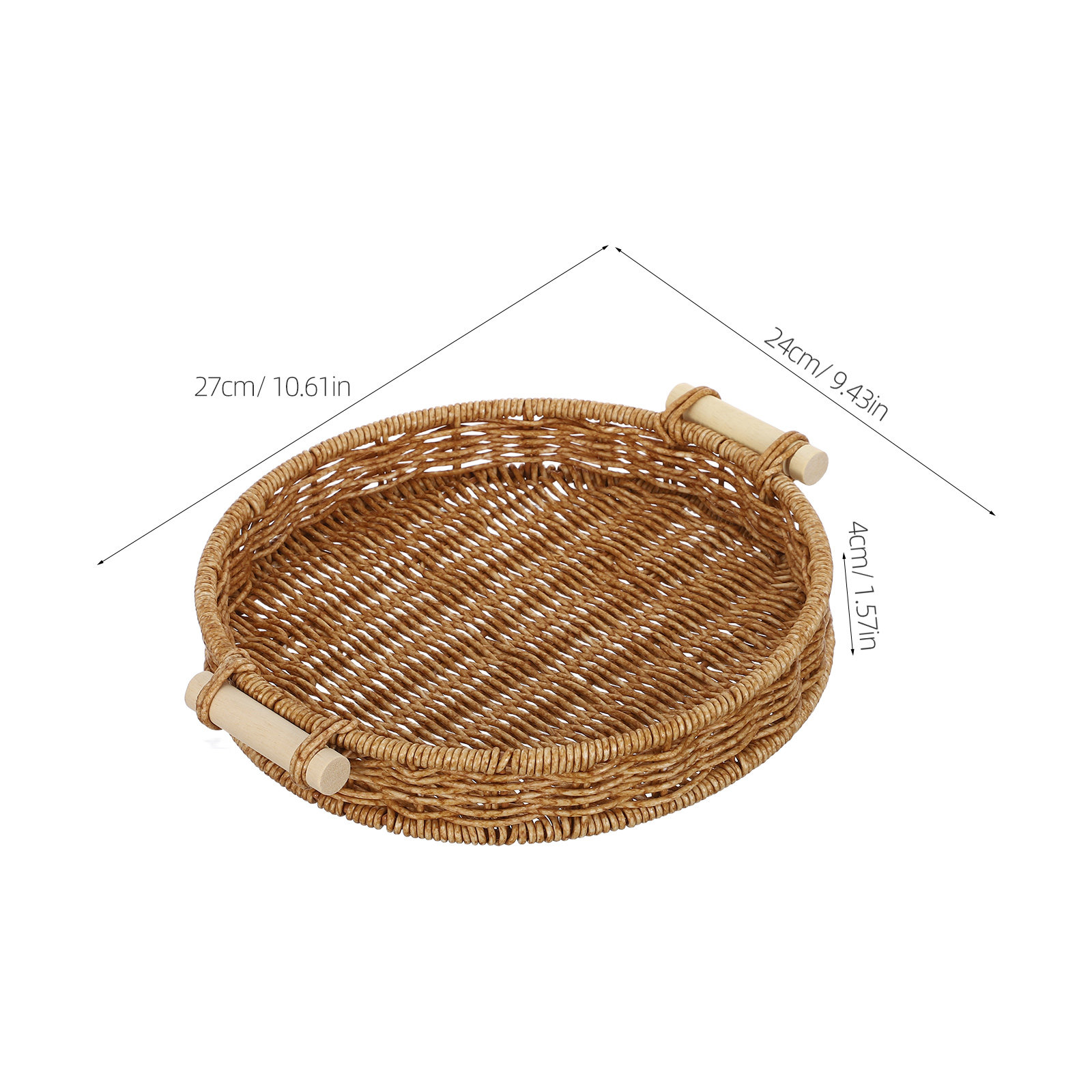 Imitation Rattan Bread Basket  - Food Drink Snacks review and price