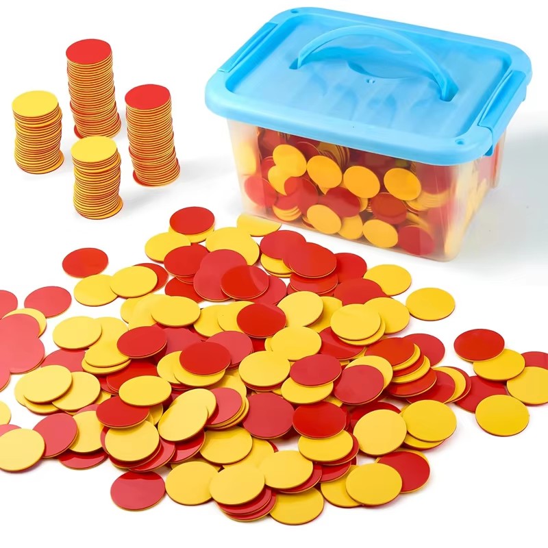Red Yellow Counters Two Color  - Yellow Food Snacks review and price