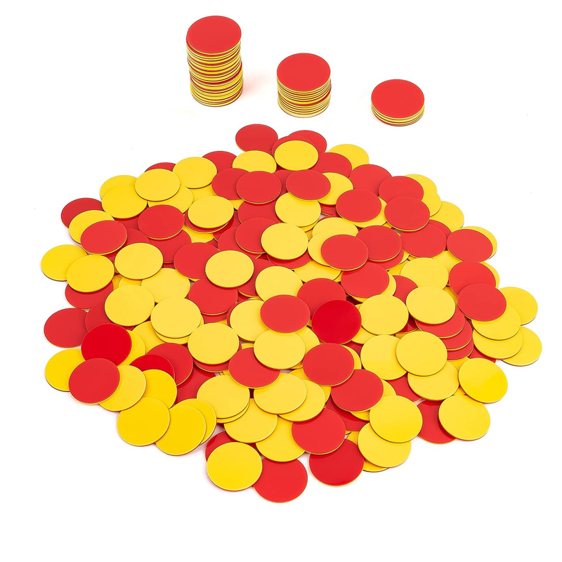 Red Yellow Counters Two Color  - Yellow Food Snacks review and price