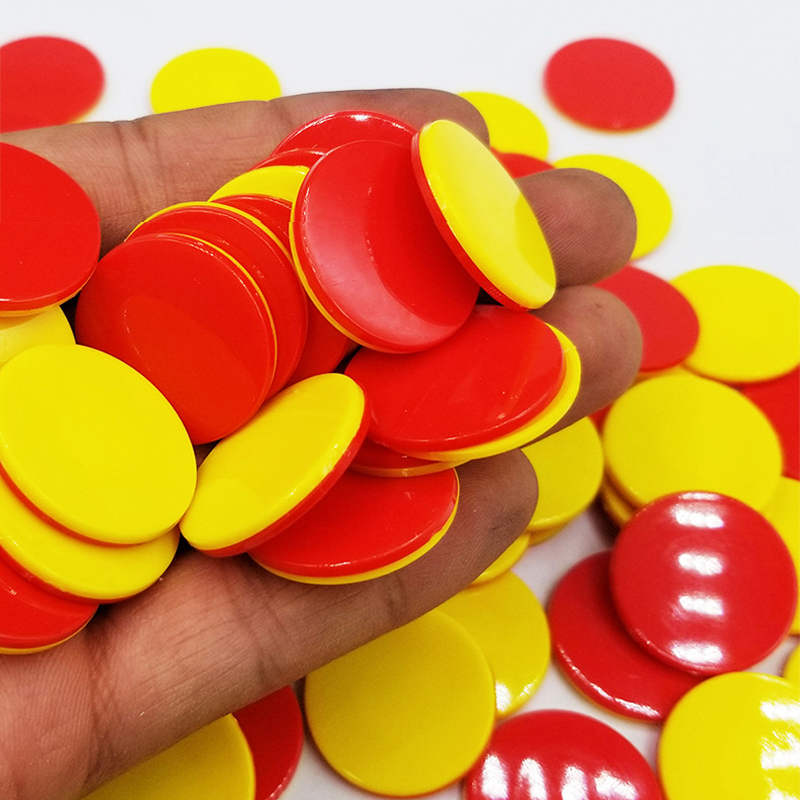 Red Yellow Counters Two Color  - Yellow Food Snacks review and price