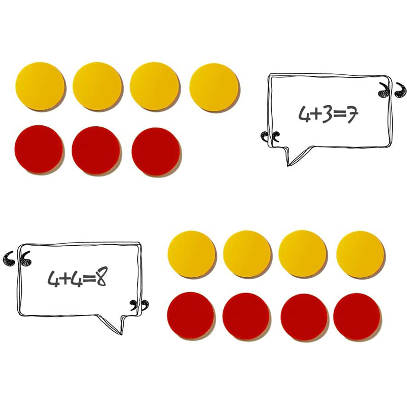 Red Yellow Counters Two Color  - Yellow Food Snacks review and price