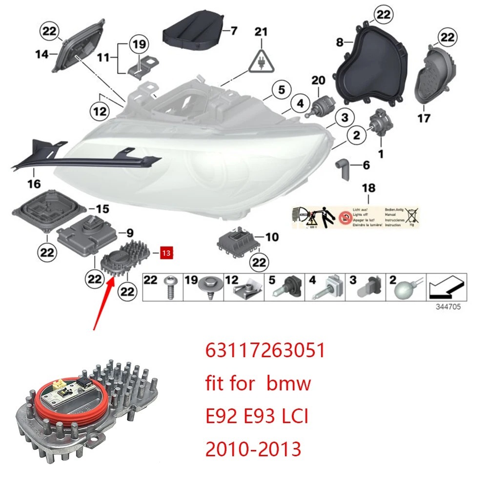 NEW For BMW E92 E93 LCI 2010-2 - Yellow Food Snacks review and price