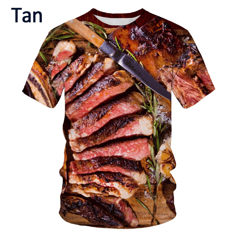 Food Steak Hamburger Graphic T - Food Snacks Chips review and price