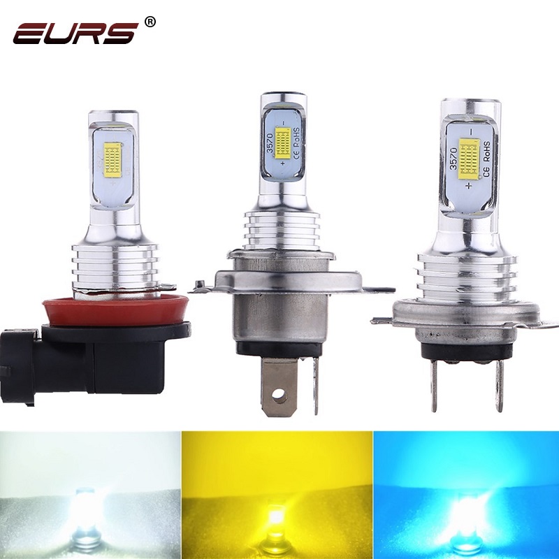EURS 2PCS H7 Led Fog Light H4  - Yellow Food Snacks review and price